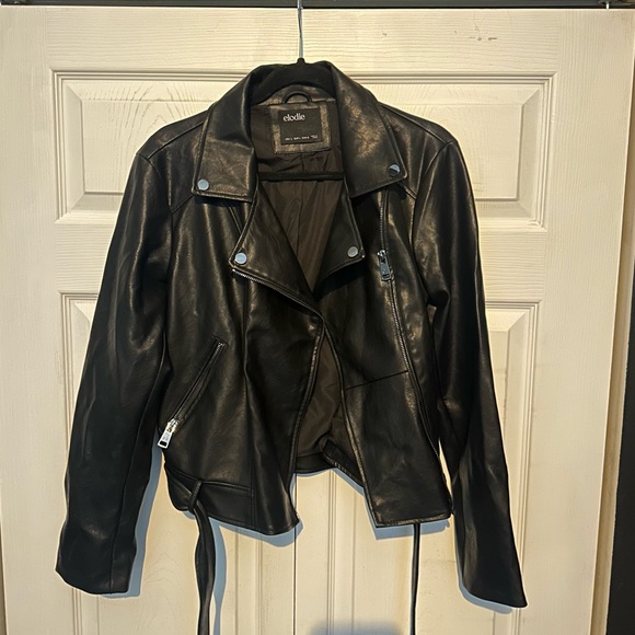 Elodie faux leather moto jacket - Picture 4 of 4